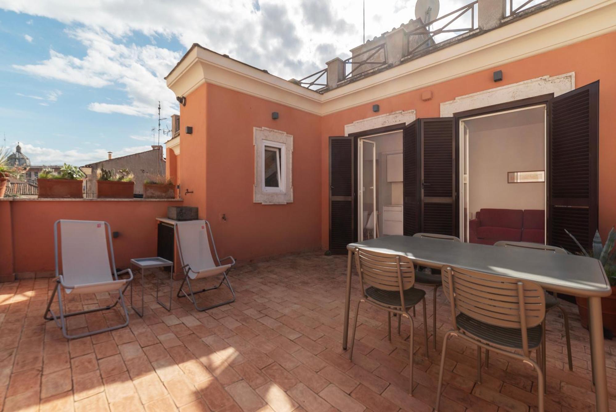 Apartment With Terrace In Via Del Pellegrino - FromhometoRom Exterior foto