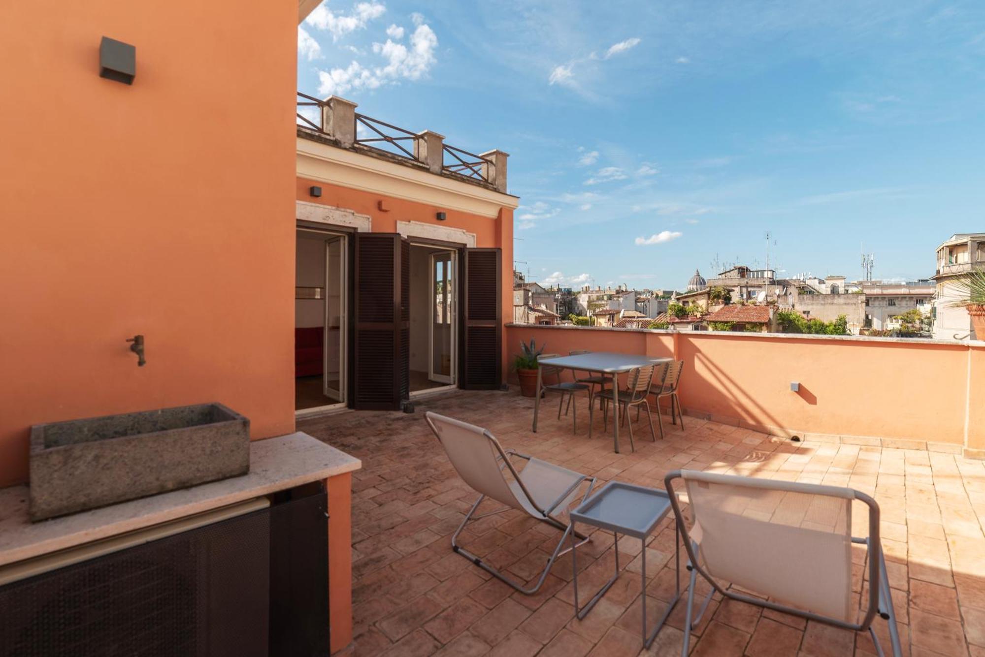 Apartment With Terrace In Via Del Pellegrino - FromhometoRom Exterior foto